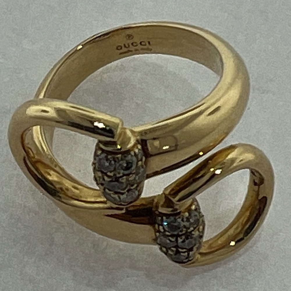 Gucci 18kt Yellow Gold Horse-bit Ring
